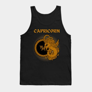 Capricorn Goat Gothic Style Tank Top